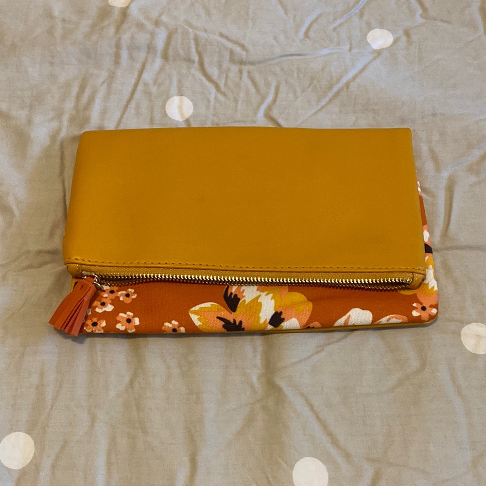 Rachel Pally Orange Floral Clutch